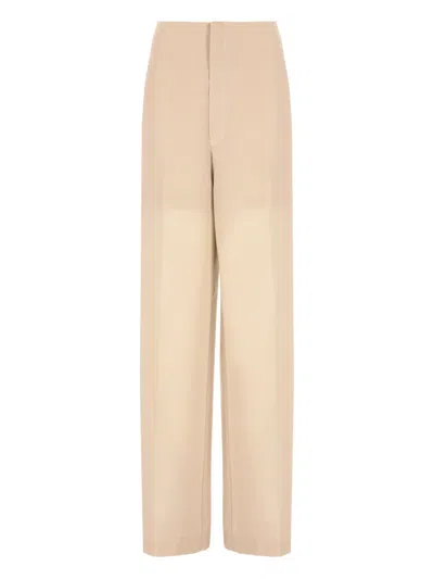 Philosophy Di Lorenzo Serafini High-waisted Panelled Trousers In Neutral