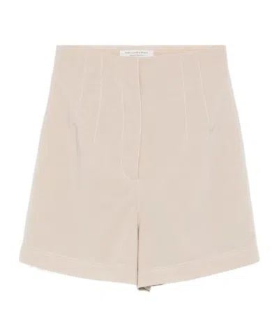 Philosophy Di Lorenzo Serafini High-waisted Shorts In Brown