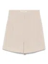 Philosophy Di Lorenzo Serafini High-waisted Shorts In Neutrals