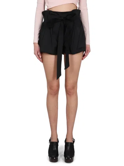 Philosophy Di Lorenzo Serafini High-waisted Shorts With Bow Belt