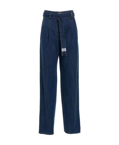 Philosophy Di Lorenzo Serafini High-waisted Straight-leg Jeans In Blue