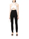 Philosophy Di Lorenzo Serafini High Waisted Stretch-cotton Trousers In Black In Black