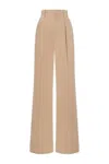 Philosophy Di Lorenzo Serafini High-waisted Tailored Trousers With Wide Legs In Nude