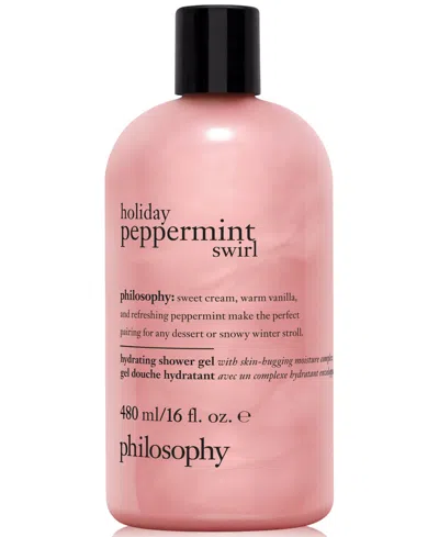 Philosophy Di Lorenzo Serafini Holiday Peppermint Swirl Hydrating Shower Gel, 16 Oz. In Transparent