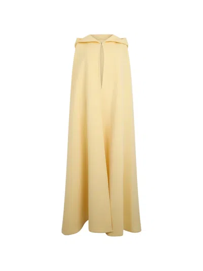 Philosophy Di Lorenzo Serafini Hooded Wool Cloak In Yellow