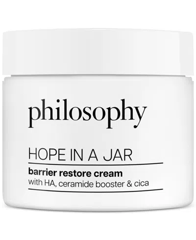 Philosophy Di Lorenzo Serafini Hope In A Jar Barrier Restore Cream, 2 Oz. In Transparent