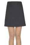Philosophy Di Lorenzo Serafini Houndsthooth Print Mini Skirt In Multi