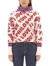 Philosophy Di Lorenzo Serafini I Love You Philosophy Wool Jumper In Multicolour