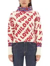 Philosophy Di Lorenzo Serafini I Love You Philosophy Wool Jumper In Multicolour
