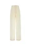 Philosophy Di Lorenzo Serafini Ivory Polyester Blend Pant In Fantasiabianco
