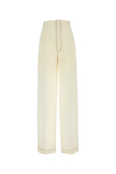 Philosophy Di Lorenzo Serafini Ivory Polyester Blend Pant In White