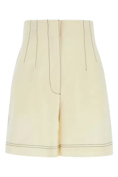 PHILOSOPHY DI LORENZO SERAFINI PHILOSOPHY DI LORENZO SERAFINI IVORY POLYESTER BLEND SHORTS