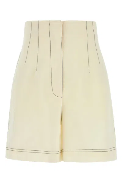 Philosophy Di Lorenzo Serafini Ivory Polyester Blend Shorts In Neutral