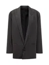 Philosophy Di Lorenzo Serafini Tropical Wool Oversize Blazer In Grey