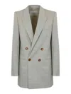 Philosophy Di Lorenzo Serafini Jacket In Cool Wool And Linen In Gray