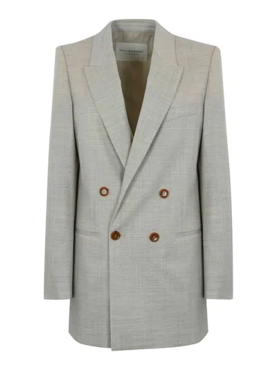 PHILOSOPHY DI LORENZO SERAFINI JACKET IN COOL WOOL AND LINEN