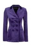 Philosophy Di Lorenzo Serafini Double-breast Satin-finish Blazer In 0269