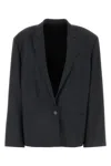 Philosophy Di Lorenzo Serafini Charcoal Stretch Polyester Blend Blazer In Gray