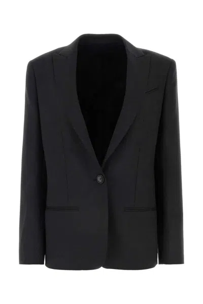 Philosophy Di Lorenzo Serafini Charcoal Stretch Polyester Blend Blazer In Multi