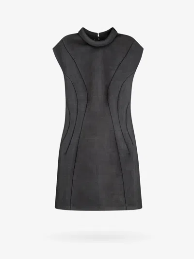 Philosophy Di Lorenzo Serafini Jersey Dress With Padded Effect In Gray