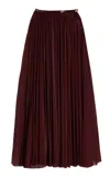 Philosophy Di Lorenzo Serafini Jersey Maxi Wrap Skirt In Burgundy