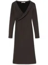 Philosophy Di Lorenzo Serafini Philosophy Dress In Nylon. In Brown
