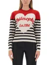 Philosophy Di Lorenzo Serafini Intarsia-logo Striped Sweatshirt