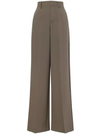 Philosophy Di Lorenzo Serafini Wide-leg Trousers In Green