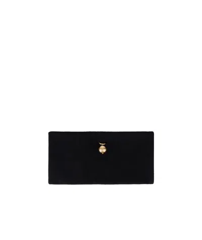 Philosophy Di Lorenzo Serafini Knitted Neck With Piercing Ball In Black