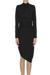 Philosophy Di Lorenzo Serafini Knitted Sheath Dress In Black