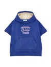 Philosophy Di Lorenzo Serafini Kurzer Hoodie Mit Logo Von  In Blue