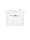 Philosophy Di Lorenzo Serafini T-shirt  Kids Color Yellow Cream In White
