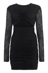 Philosophy Di Lorenzo Serafini Lace Dress With Cut-out Detail In Black