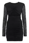 Philosophy Di Lorenzo Serafini Lace Dress With Cut-out Detail In Black