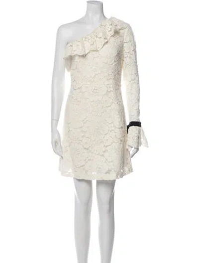 Pre-owned Philosophy Di Lorenzo Serafini Lace Pattern Mini Dress W/ Tags In Neutral