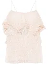 Philosophy Di Lorenzo Serafini Lace Ruffled Top In Pink