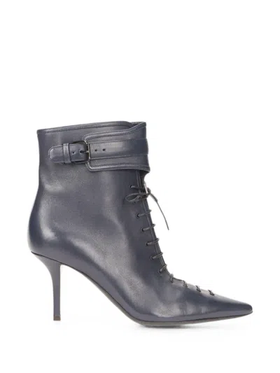 Philosophy Di Lorenzo Serafini Lace-up Buckle-strap Ankle Boots In Brown