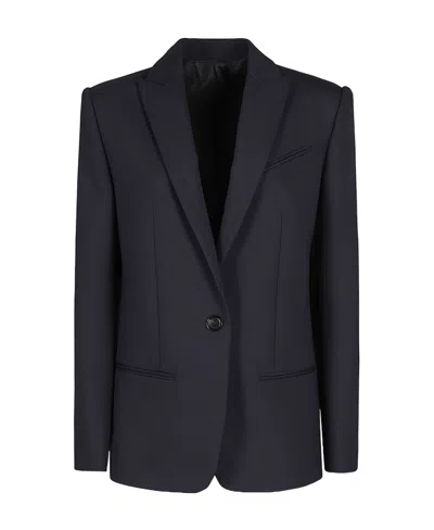 Philosophy Di Lorenzo Serafini Lapel Long-sleeved Suit Jacket In Black