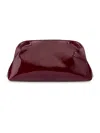 PHILOSOPHY DI LORENZO SERAFINI LAUREN BAG IN GLOSSY BURGUNDY PATENT LEATHE