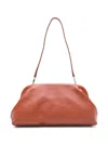 Shop Philosophy Di Lorenzo Serafini Leather Clutch Bag In Brown