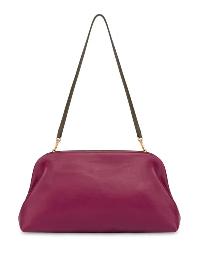 Philosophy Di Lorenzo Serafini Lauren Leather Clutch Bag In Purple