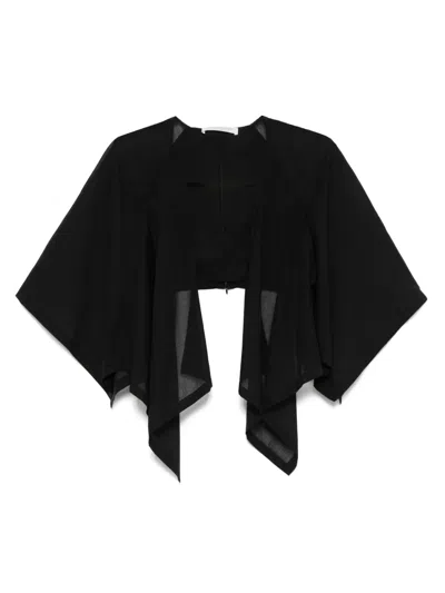 Philosophy Di Lorenzo Serafini Layered Crop Top In Black