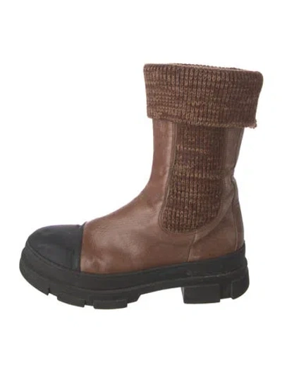 Pre-owned Philosophy Di Lorenzo Serafini Leather Boots In Brown