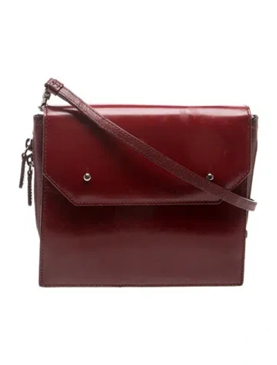 Pre-owned Philosophy Di Lorenzo Serafini Leather Crossbody Bag In Burgundy