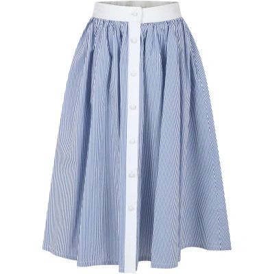 Philosophy Di Lorenzo Serafini Light Blue Dress For Girl With Logo In 蓝色