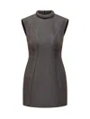 Philosophy Di Lorenzo Serafini Panelled Mini Dress In Grey