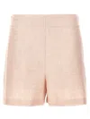 Philosophy Di Lorenzo Serafini Chambray Tailored Shorts In Pink