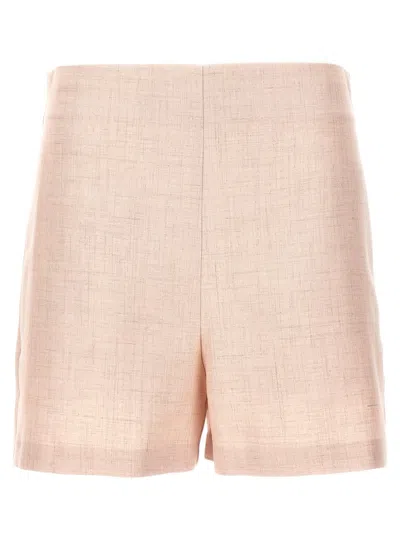Philosophy Di Lorenzo Serafini Linen Blend Shorts In Pink