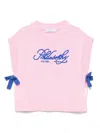 Philosophy Di Lorenzo Serafini Kids' Pull Smanicato Con Logo In Pink