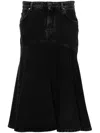 Philosophy Di Lorenzo Serafini Logo-embroidered Midi Skirt In Black